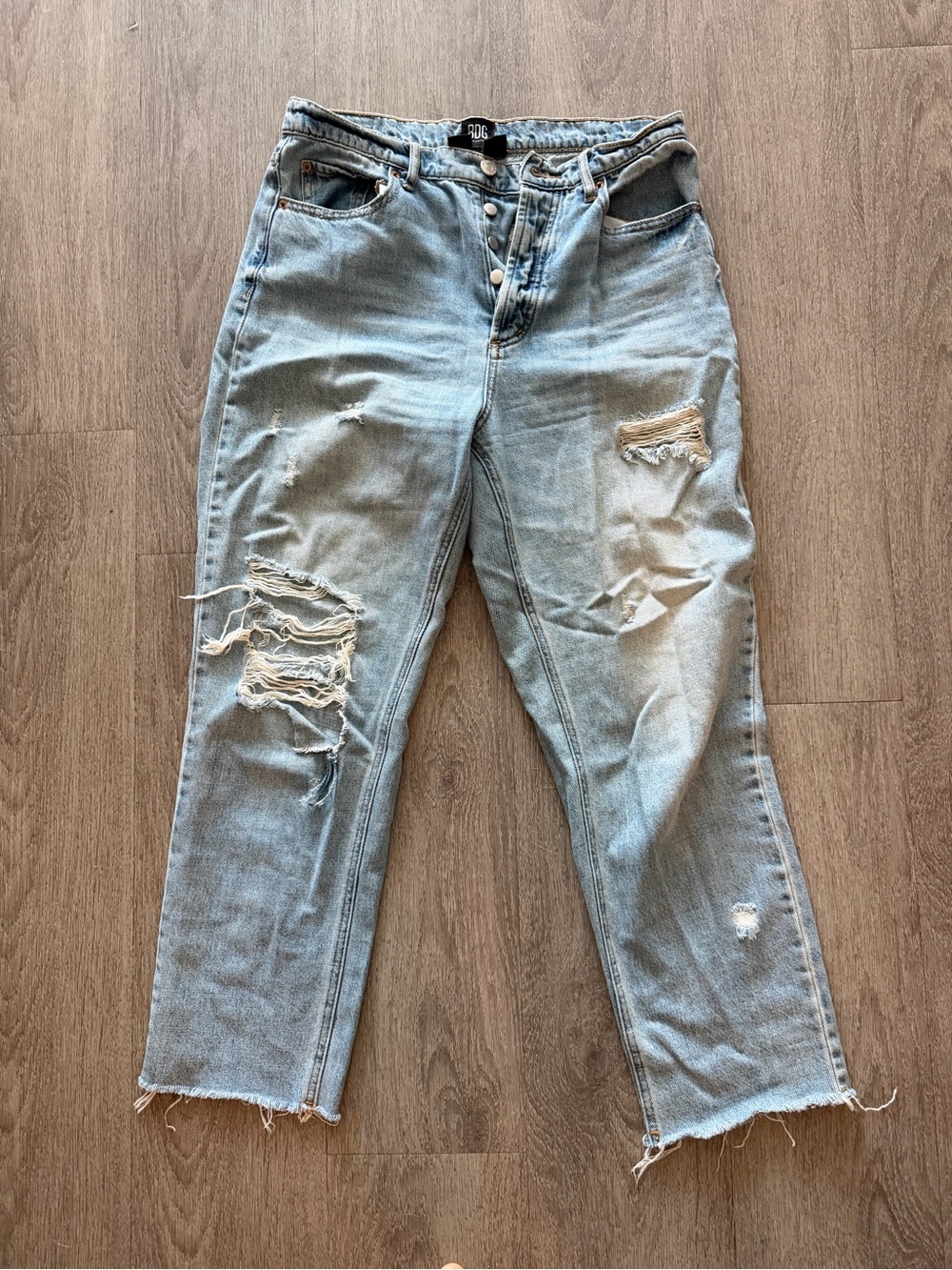 BDG Light Blue Distressed Boyfriend Jeans